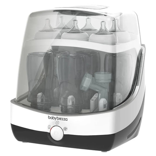 10 Minute Baby Bottle Sterilizer + Dryer - Superfast Electric Steam Sterilization - Universal Sterilizing for All Bottles