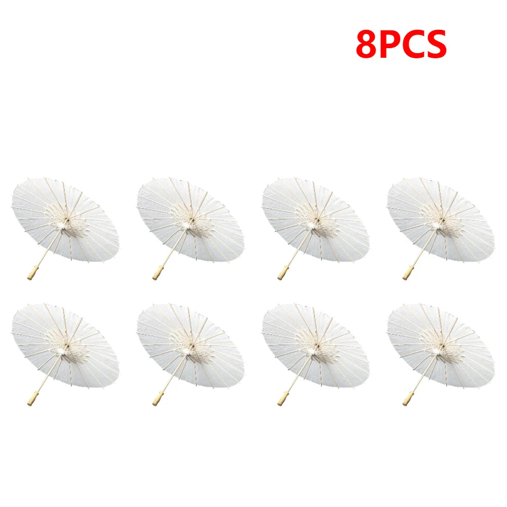 Oiled Paper Umbrella Photography Props Handmade Paper Umbrella Decorative Chinese Parasol for Wedding Party Decor