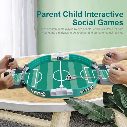Mini Table Soccer Game Easy Installation Interactive Soccer Game Safe Sturdy Real Football Field Games for Children Party Gifts