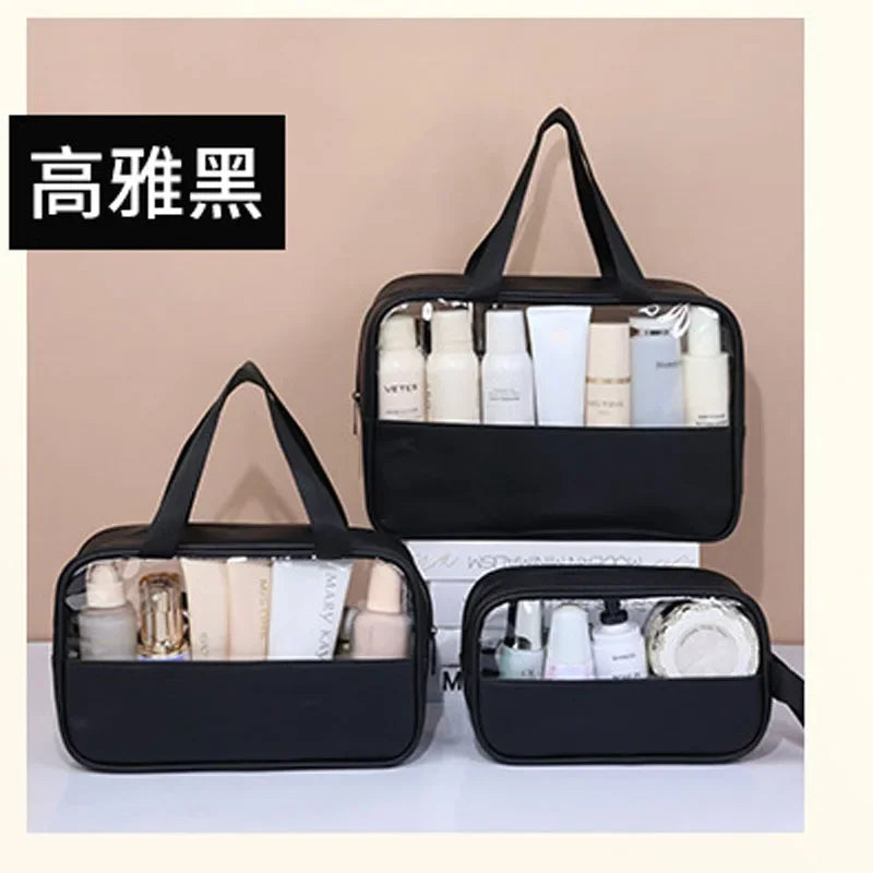 Portable Travel cosmetic bag Women Transparent Makeup Bag Large-Capacity Bath Wash Bags Multifunction Waterproof Storage Case